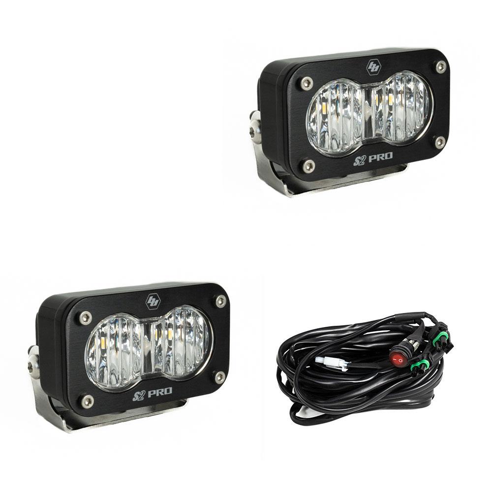 Baja Designs | LED Light Pods | LED Light Pods Wide Cornering Pattern Pair S2 Pro Series Baja Designs | 487805