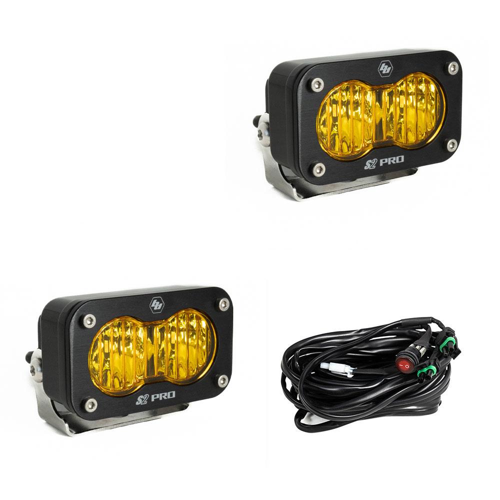 Baja Designs | LED Light Pods | Wide Cornering LED Baja Amber S2 Pro Pair Baja Designs | 487815