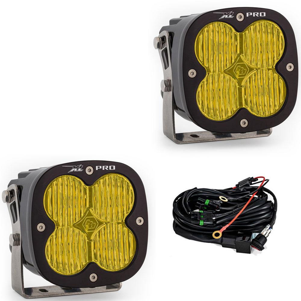 Baja Designs | LED Light Pods | LED Light Pods Baja Amber Lens Wide Cornering Pattern Pair XL Pro Series Baja Designs | 507815