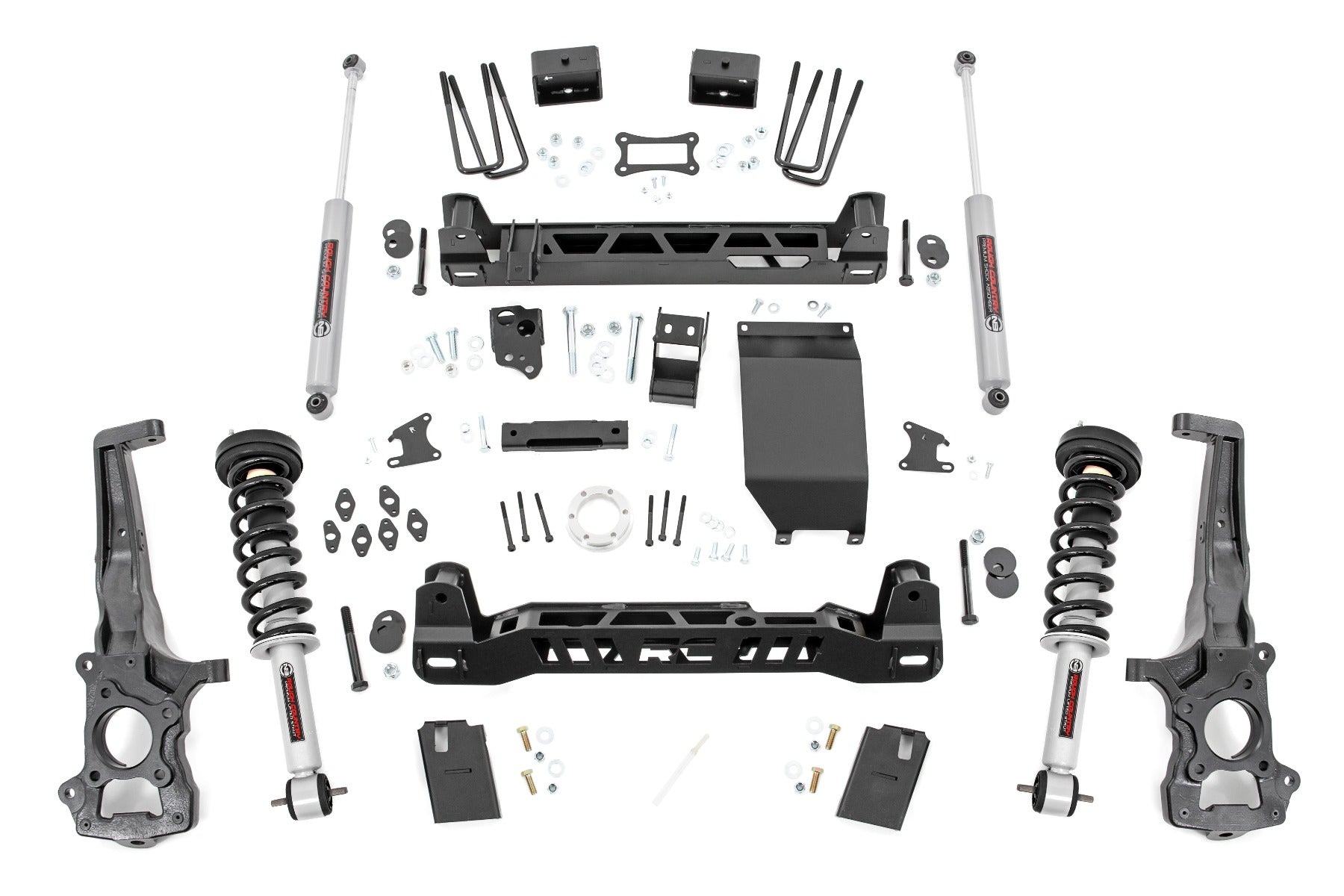 6.0 Inch Ford Suspension Lift Kit w/ N3 Struts (19-20 Ranger 4WD) Rough Country