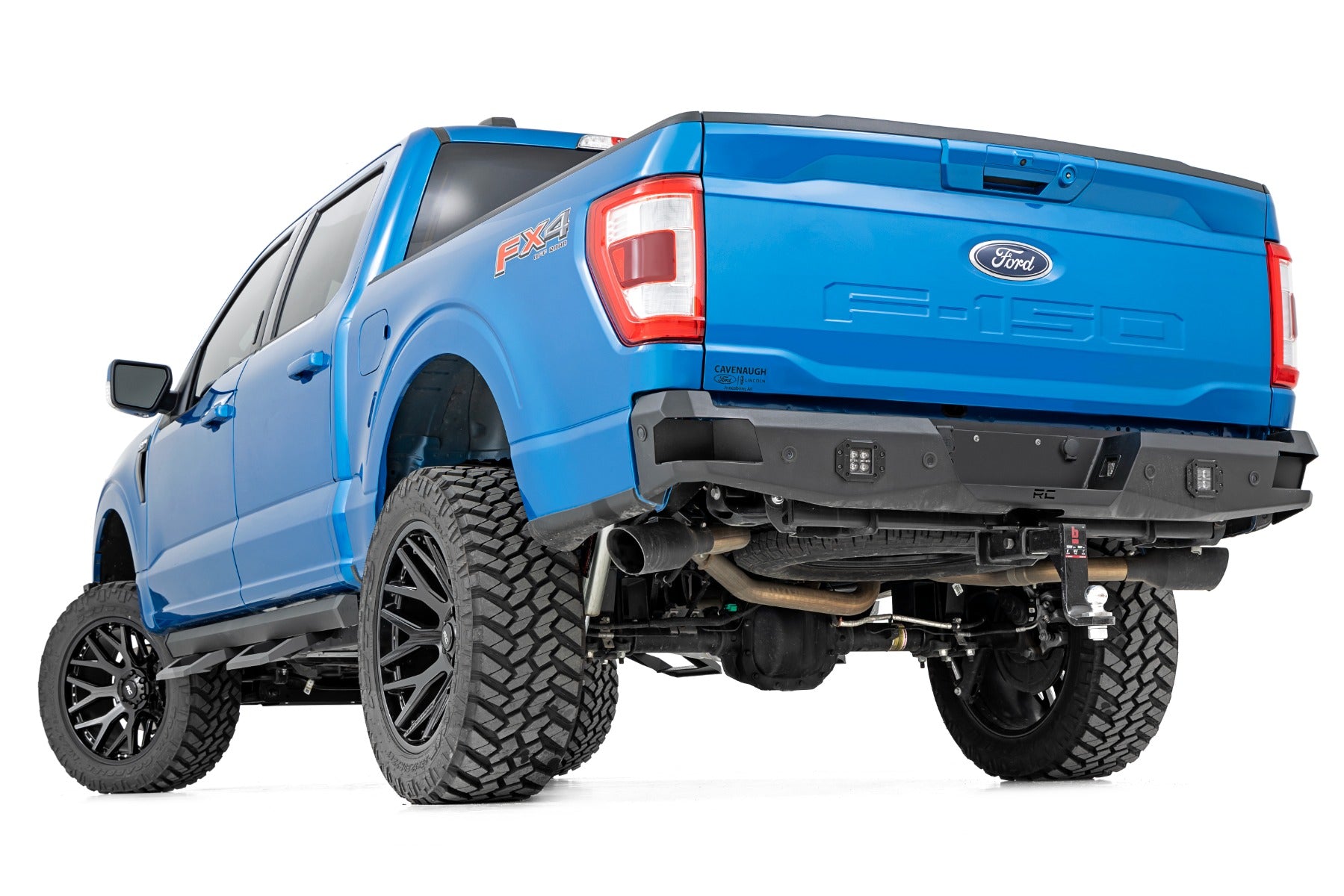 Rough Country | Side Steps | SR2 Adjustable Aluminum Steps Crew Cab 15-22 Ford F-150/17-22 Super Duty Rough Country | 52001