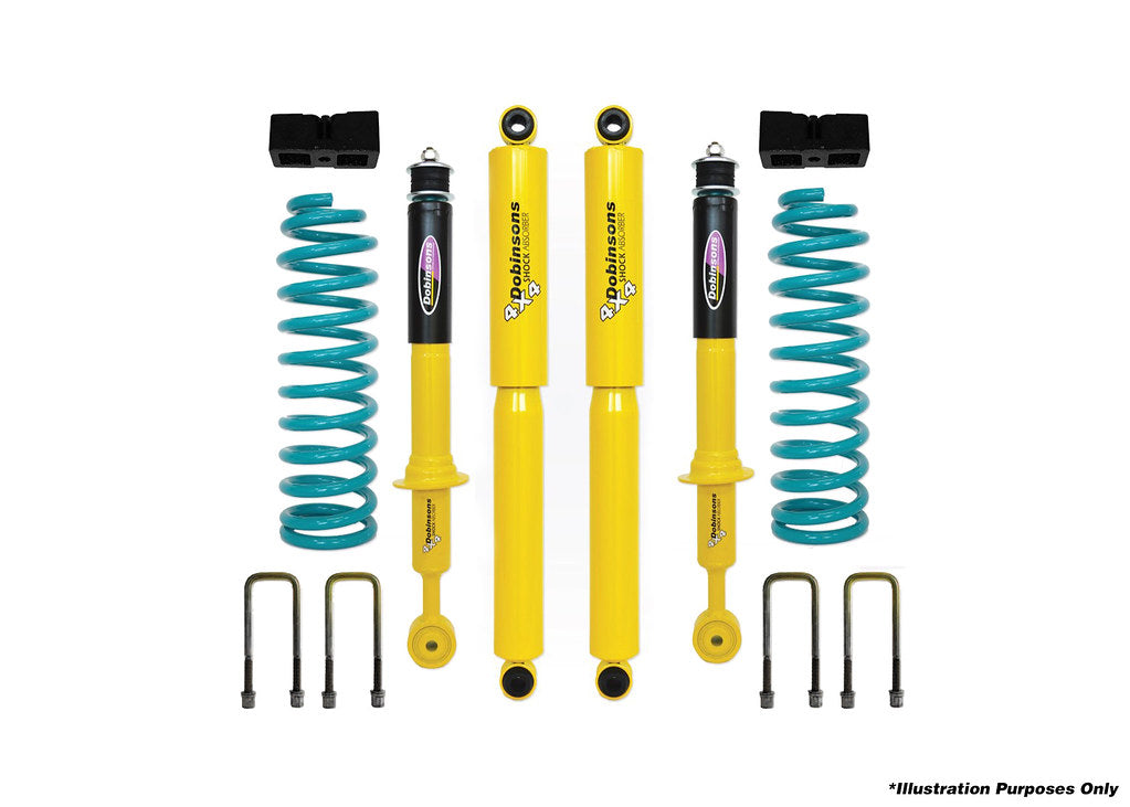 DOBINSONS | 1.5" to 2.0" Suspension Kit for 2006-2015 Mitsubishi Triton ML/MN With Quick Ride Rear | DSSKIT21QR