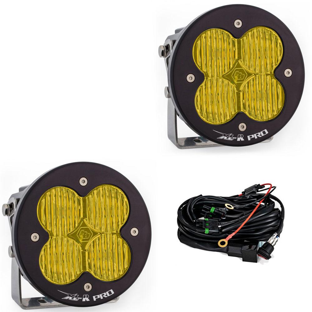 Baja Designs | LED Light Pods | LED Light Pods Baja Amber Lens Wide Cornering Pattern Pair XL R Pro Series Baja Designs | 537815