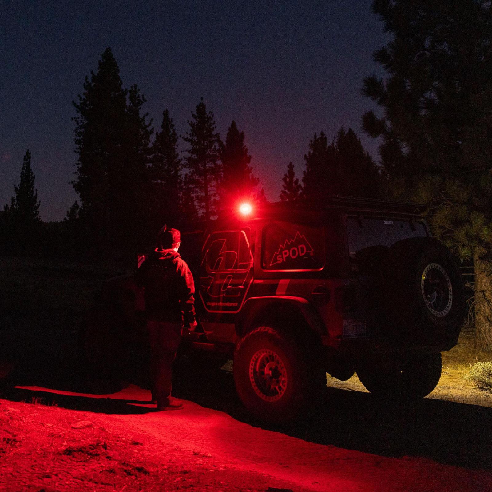 Baja Designs | LED Light Pods | S2 Red LED Auxiliary Light Pod Work/Scene Clear Baja Desgins | 54-0620