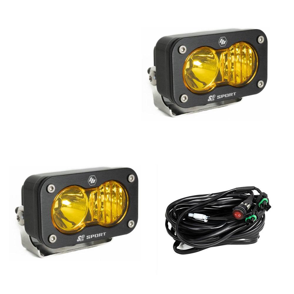 Baja Designs | Work Lights | LED Work Light Baja Amber Lens Driving Combo Pattern Pair S2 Sport Baja Designs | 547813