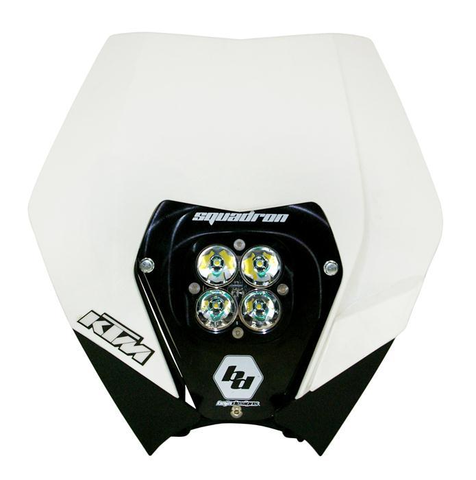 Baja Designs | Headlight Kit | KTM Headlight Kit AC 08-13 w/ Headlight Shell White Squadron Sport Baja Designs | 557061AC