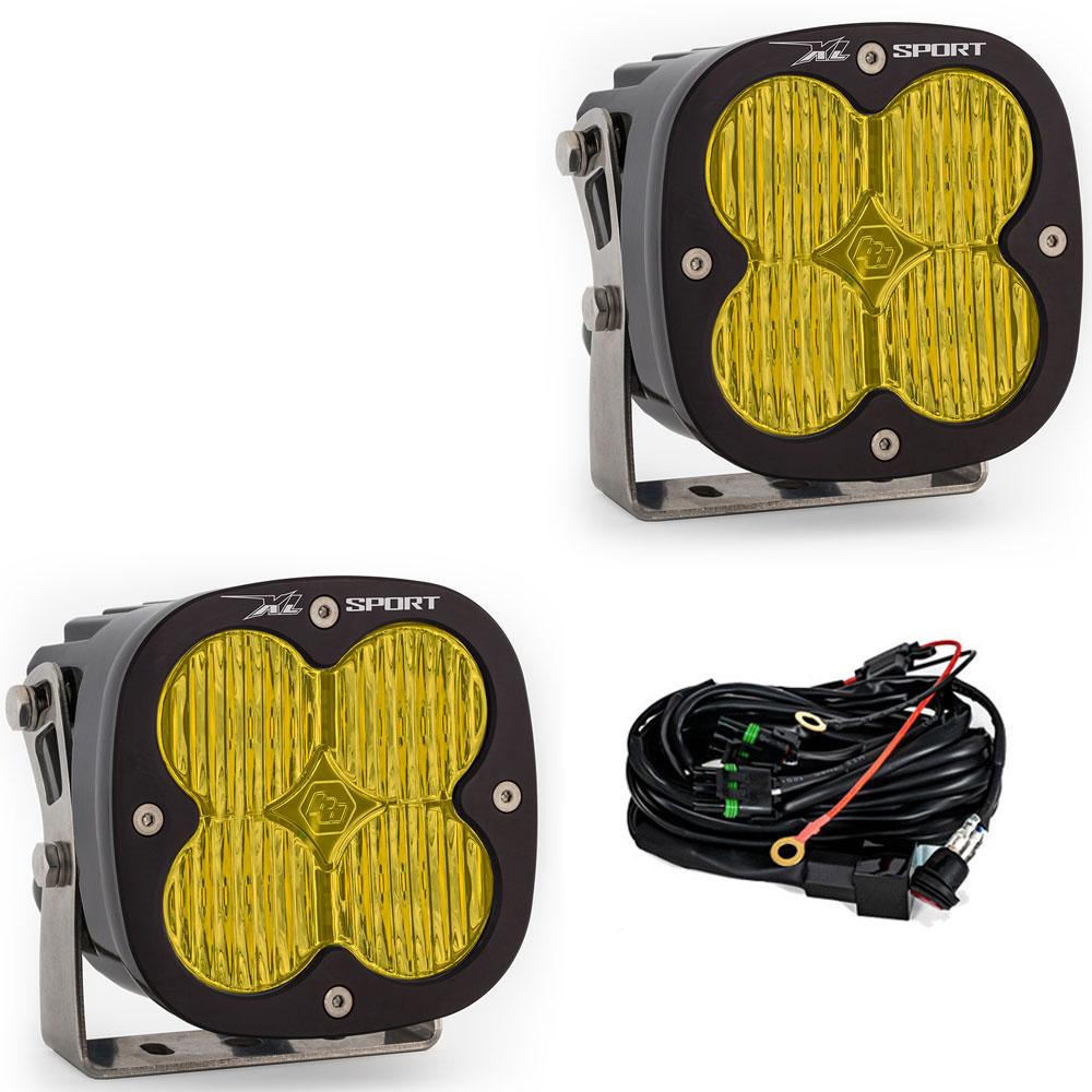 Baja Designs | LED Light Pods | LED Light Pods Baja Amber Lens Wide Cornering Pattern Pair XL Sport Series Baja Designs | 567815