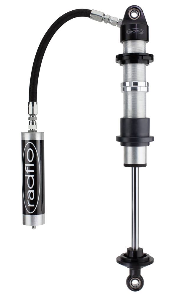 RADFLO |Off Road 2.0 Inch Coil-Over 8 Inch Travel W/ 5/8 Inch Shaft W/ Remote Reservoir90 Deg Fitting W/ Dual Rate Spring Hardware Radflo Suspension|5CR-001-90
