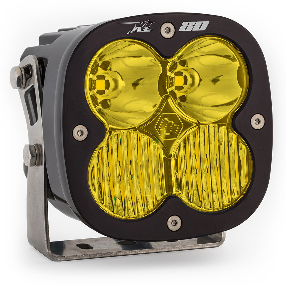 Baja Designs | LED Light Pods | LED Light Pods Baja Amber Lens Spot Each XL80 Driving/Combo Baja Designs | 670013