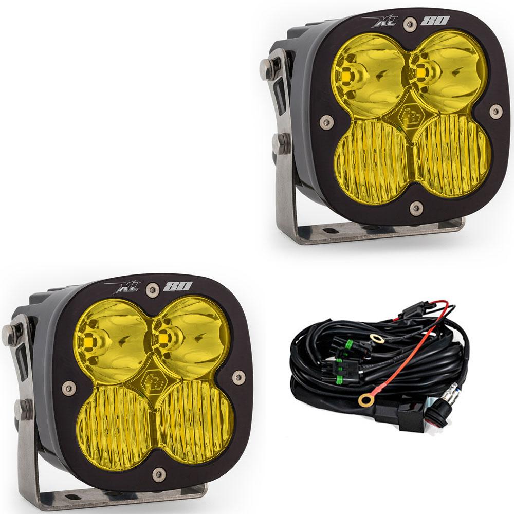 Baja Designs | LED Light Pods | LED Light Pods Baja Amber Lens Driving Combo Pattern Pair XL80 Series Baja Designs | 677813