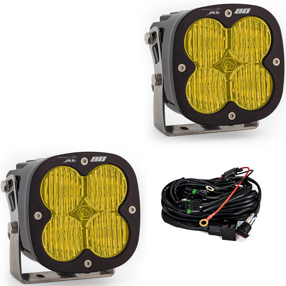 Baja Designs | LED Light Pods | LED Light Pods Baja Amber Lens Wide Cornering Pattern Pair XL80 Series Baja Designs | 677815