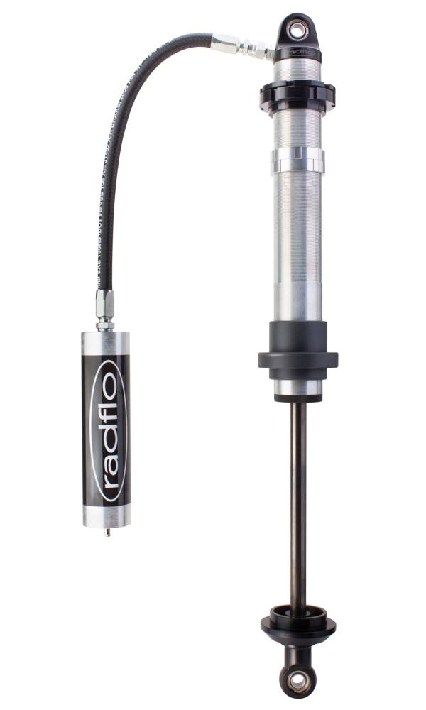 RADFLO |Off Road 2.5 Inch Coil-Over 10 Inch Travel W/ 7/8 Inch Shaft W/ Remote Reservoir 90 Deg Fitting W/ Dual Rate Spring Hardware Radflo Suspension|6CR-002-90