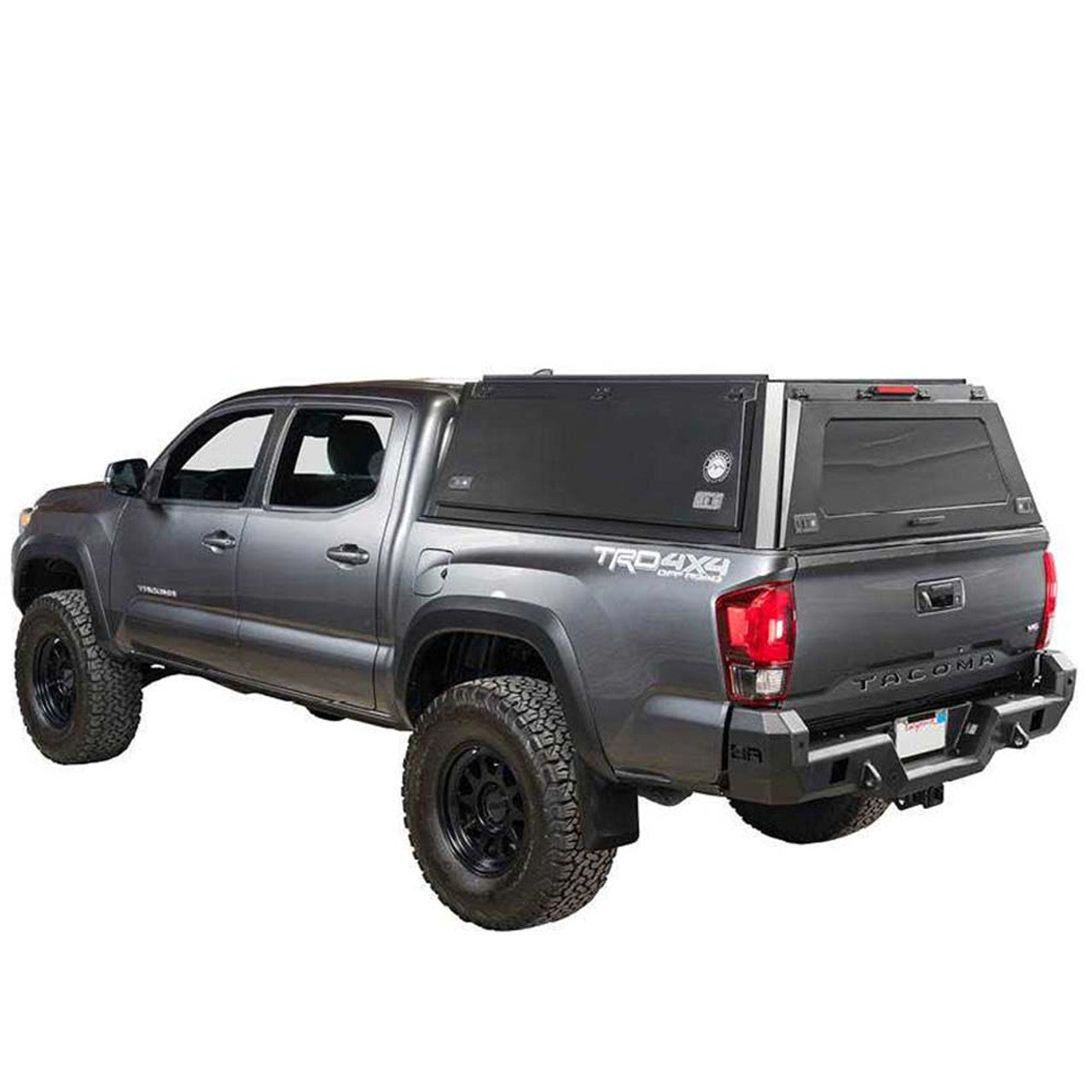 OVS | Truck Bed Caps | Expedition Truck Cap W/Full Wing Doors, Front and Rear Windows and 3rd Brake Light 2016-2024 Toyota Tacoma 5 Foot Bed Overland Vehicle Systems | 70100001