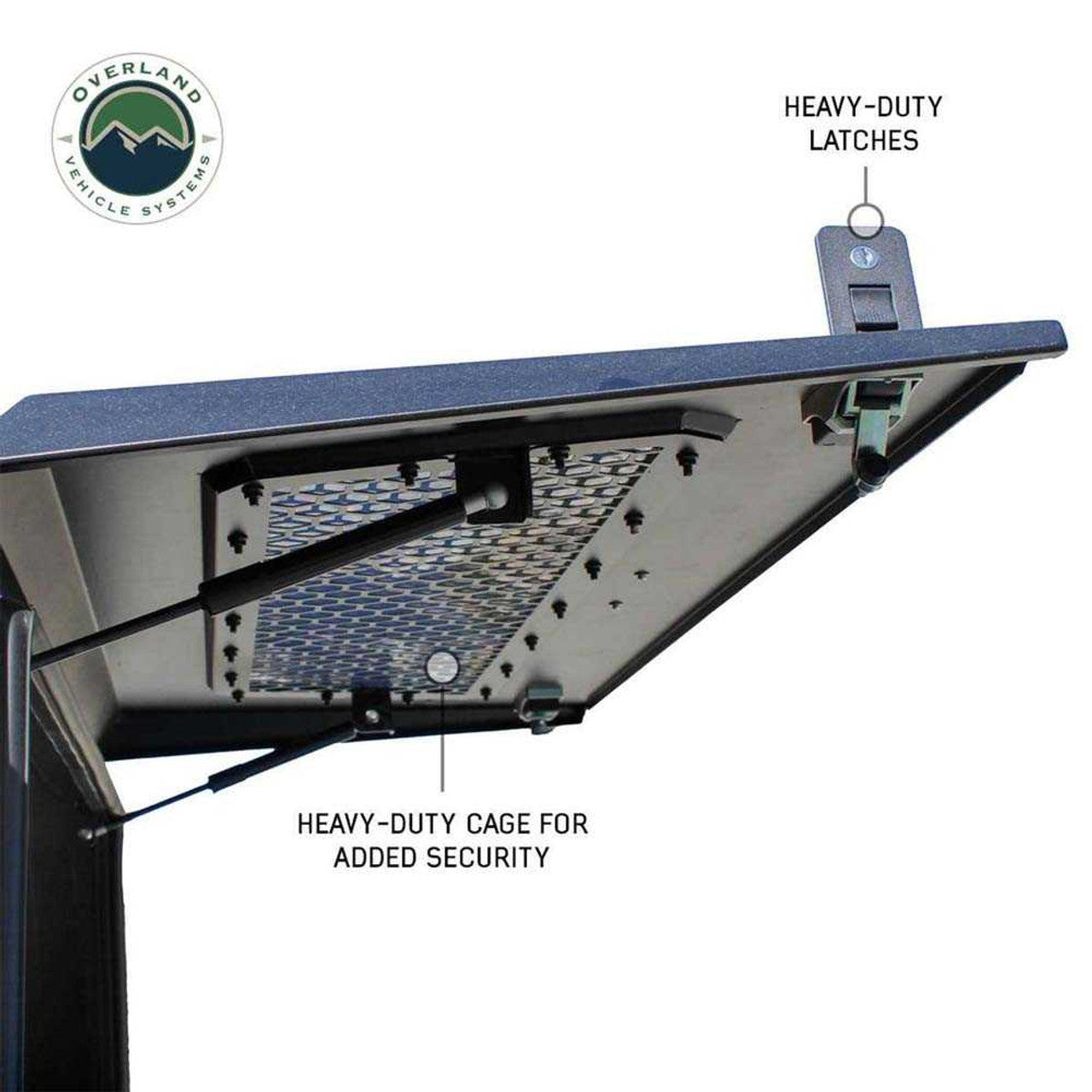 OVS | Truck Bed Caps | Expedition Truck Cap W/Full Wing Doors, Front and Rear Windows and 3rd Brake Light 23-24 Ford F250/350 6.8 Foot Bed Overland Vehicle Systems | 70100009