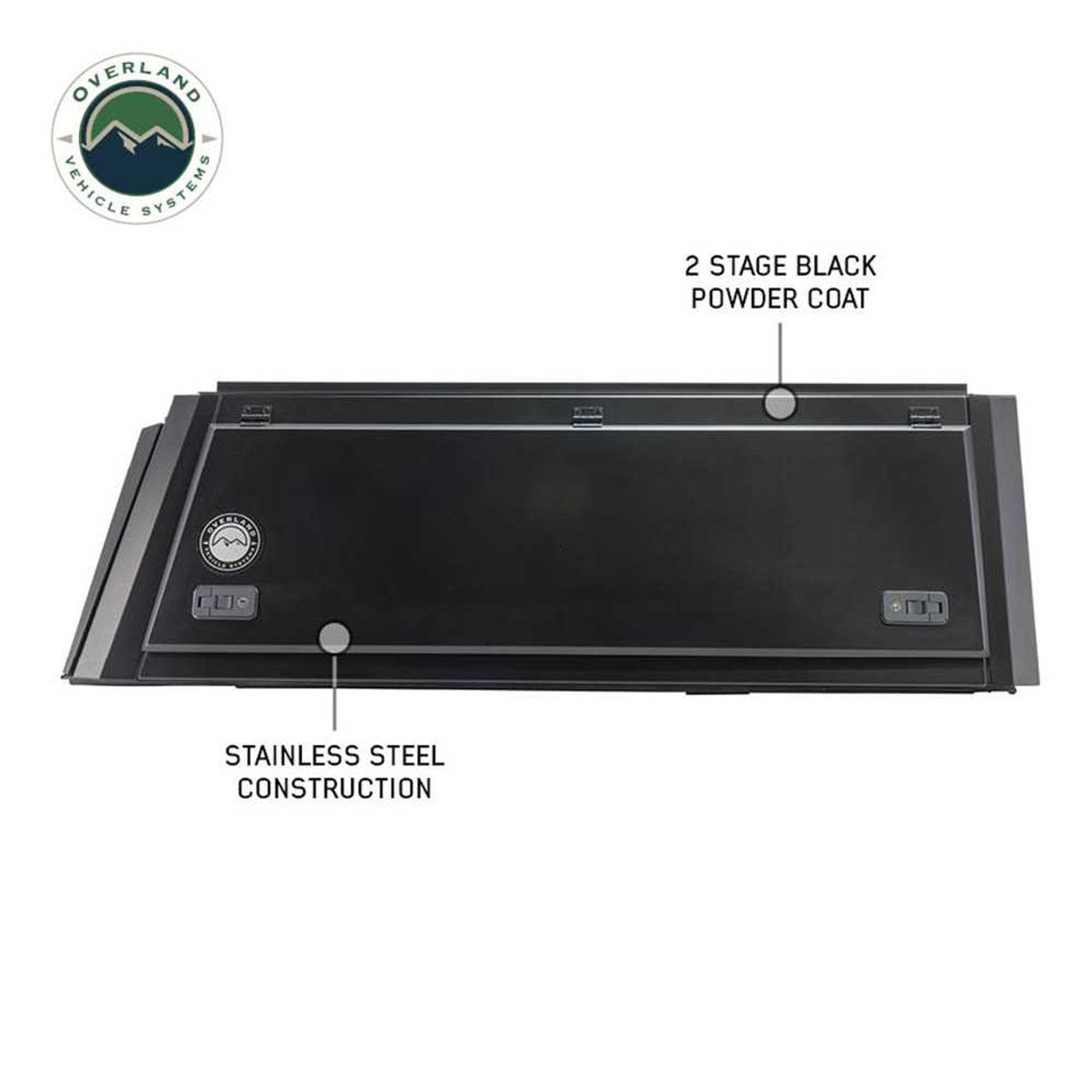 OVS | Truck Bed Caps | Expedition Truck Cap W/Full Wing Doors, Front and Rear Windows and 3rd Brake Light 17-22 Ford F250/350 6.8 Foot Bed Overland Vehicle Systems | 70100020