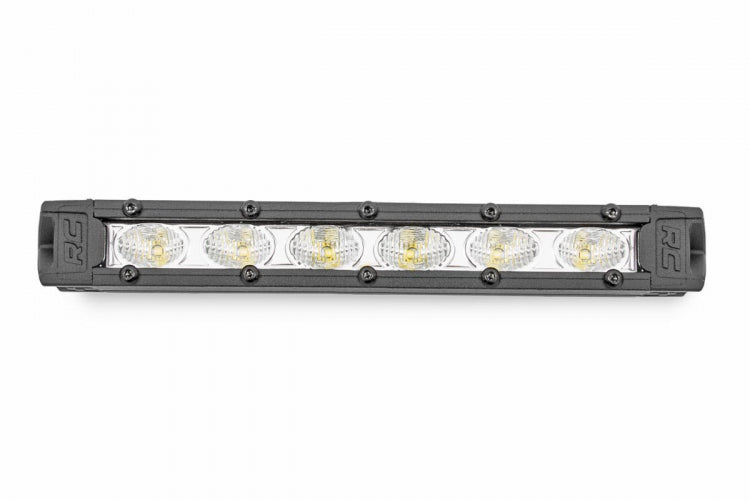 Rough Country | LED Light Bars|Exterior Lighting|Lighting | 6 Inch Slimline CREE LED Light Bars Pair Chrome Series Rough Country | 70406