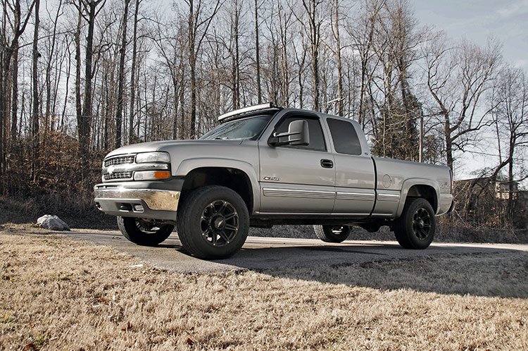 Rough Country | LED Light Bars | Upper Windshield 50 Inch Curved Light Bar Mounts Silverado/Sierra Rough Country | 70521