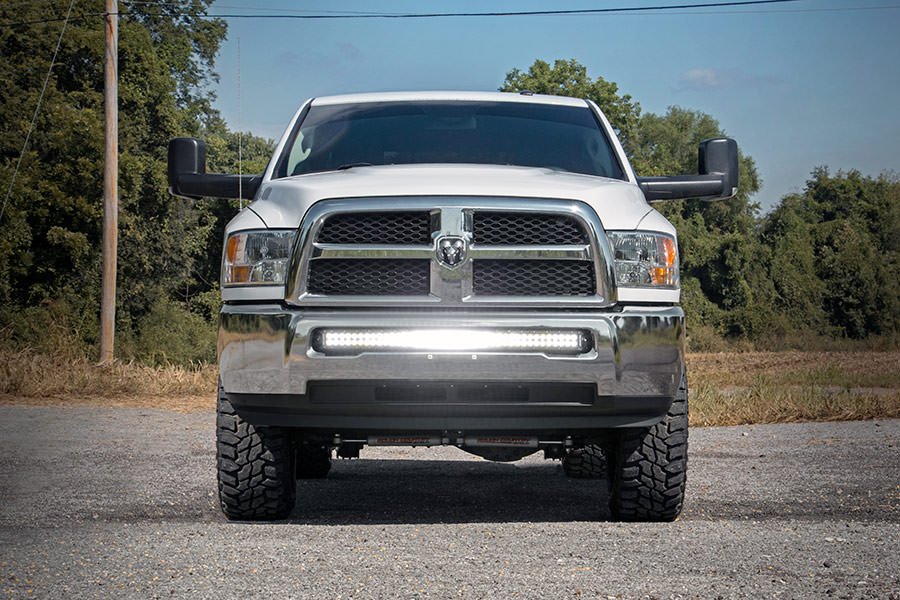 Rough Country | LED Light Bars | Dodge 40 Inch Curved LED Light Bar Hidden Bumper Mounts 10-18 RAM 2500/3500 Rough Country | 70569