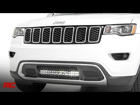 Rough Country | LED Light Kit | Jeep 20.0 Inch LED Bumper Kit Black Series w/ Cool White DRL 11-20 Jeep WK2 Grand Cherokee Rough Country | 70773DRL