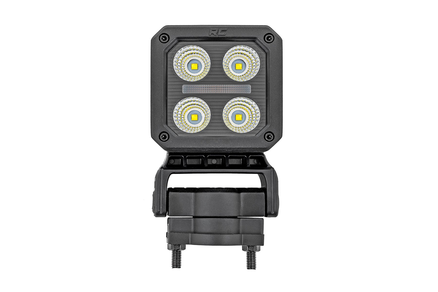 Rough Country | LED Light Pods | LED Light Pair 2 Inch Square Flood Swivel Mount Rough Country | 70802