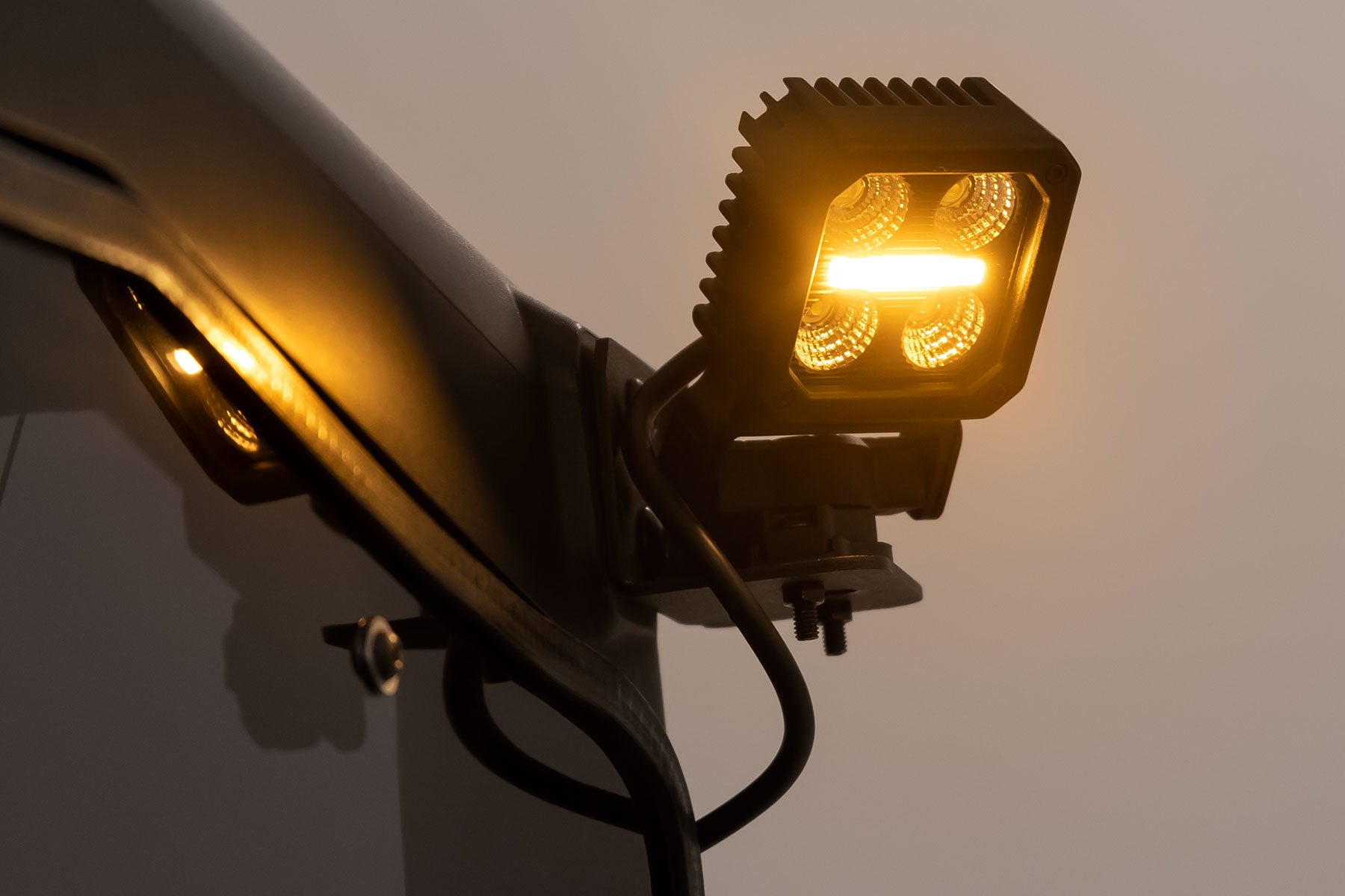 Rough Country | LED Light Pods | LED Light Pair 2 Inch Square Flood Swivel Mount Rough Country | 70802