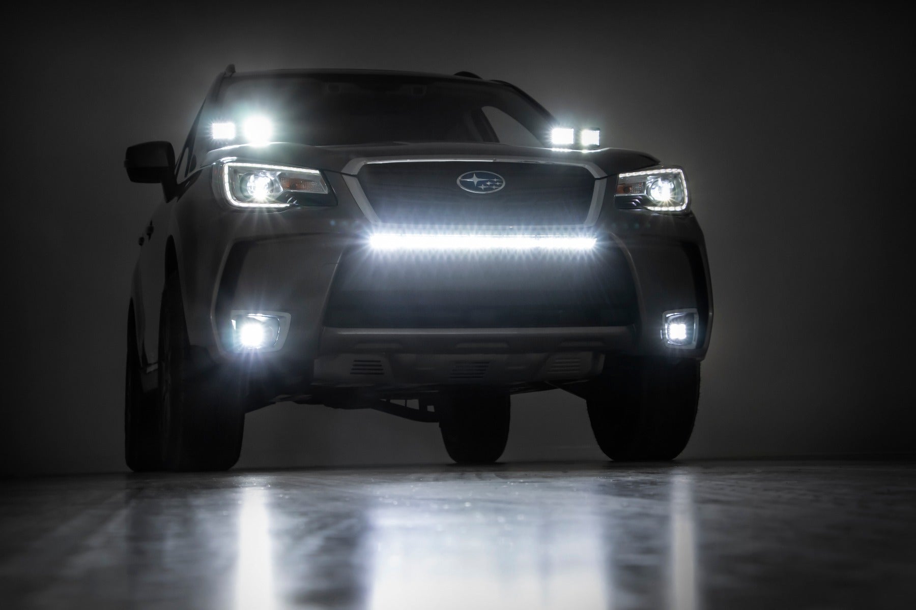 Rough Country | Fog Lights | Subaru Led Fog Light Kit Flood Beam For 14-18 Forester Rough Country | 70858