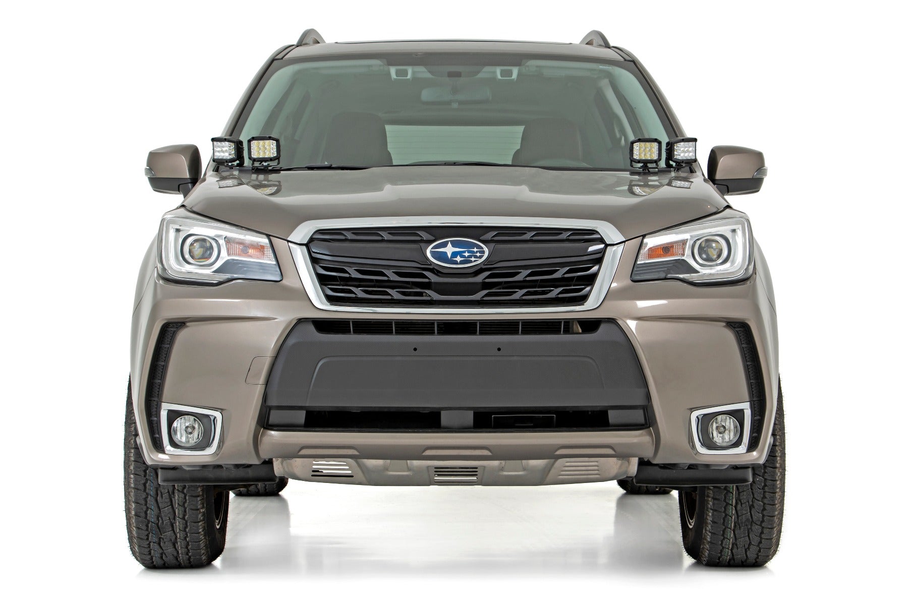 Rough Country | LED Light Pods | Subaru 2-inch LED Lower Windshield Ditch Kit 14-18 Forester Spot and Flood Beam Rough Country | 70870