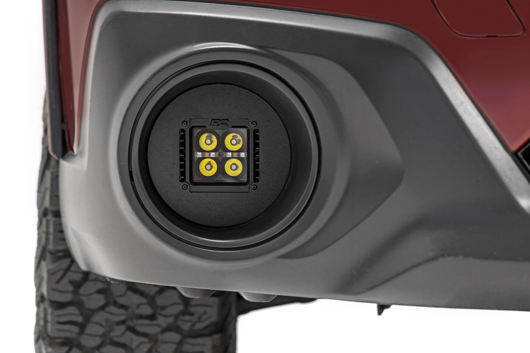 Rough Country | Fog Lights | Subaru Led Fog Light Kit Black Series Flood Beam For 15-19 Outback Rough Country | 70890