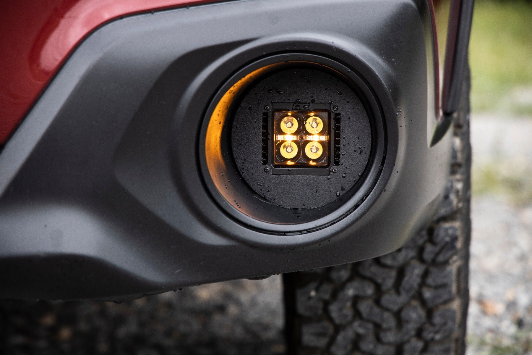 Rough Country | Fog Lights | Subaru Led Fog Light Kit Black Series Flood Beam For 15-19 Outback Rough Country | 70890