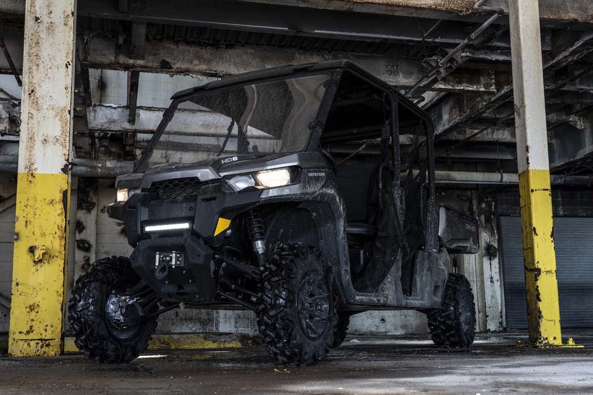 Rough Country | LED Light Bars|Exterior Lighting|Lighting | Can-Am Defender 12 Inch Dual Row Bumper LED Kit For 16-19 Defender Rough Country | 71004