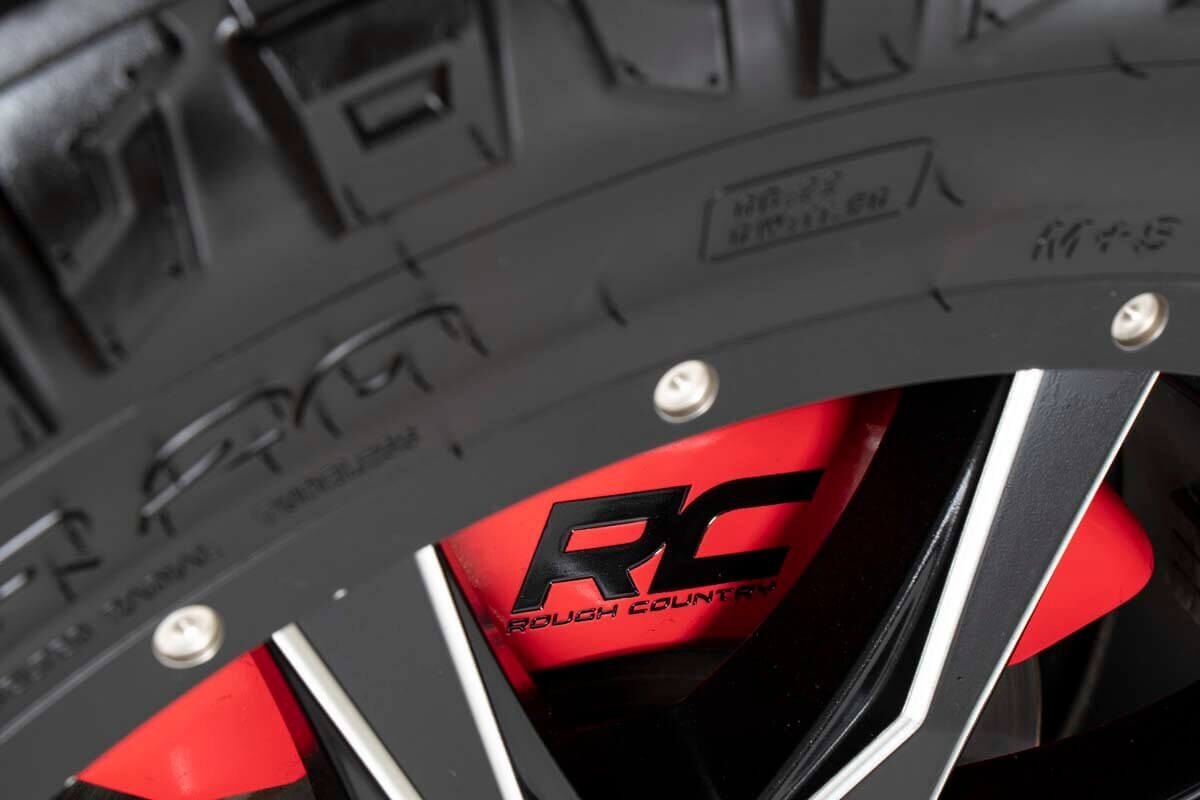 Rough Country | Brake Caliper|Brakes|Suspension / Steering / Brakes | RC Caliper Cover Red Mechanical RR Brakes 15-20 Ford F-150 2WD/4WD Rough Country | 71120
