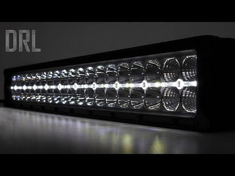 Rough Country | LED Light Bars | 50 Inch LED Light Bar Curved Dual Row Chrome Series with White DRL Rough Country | 72950D