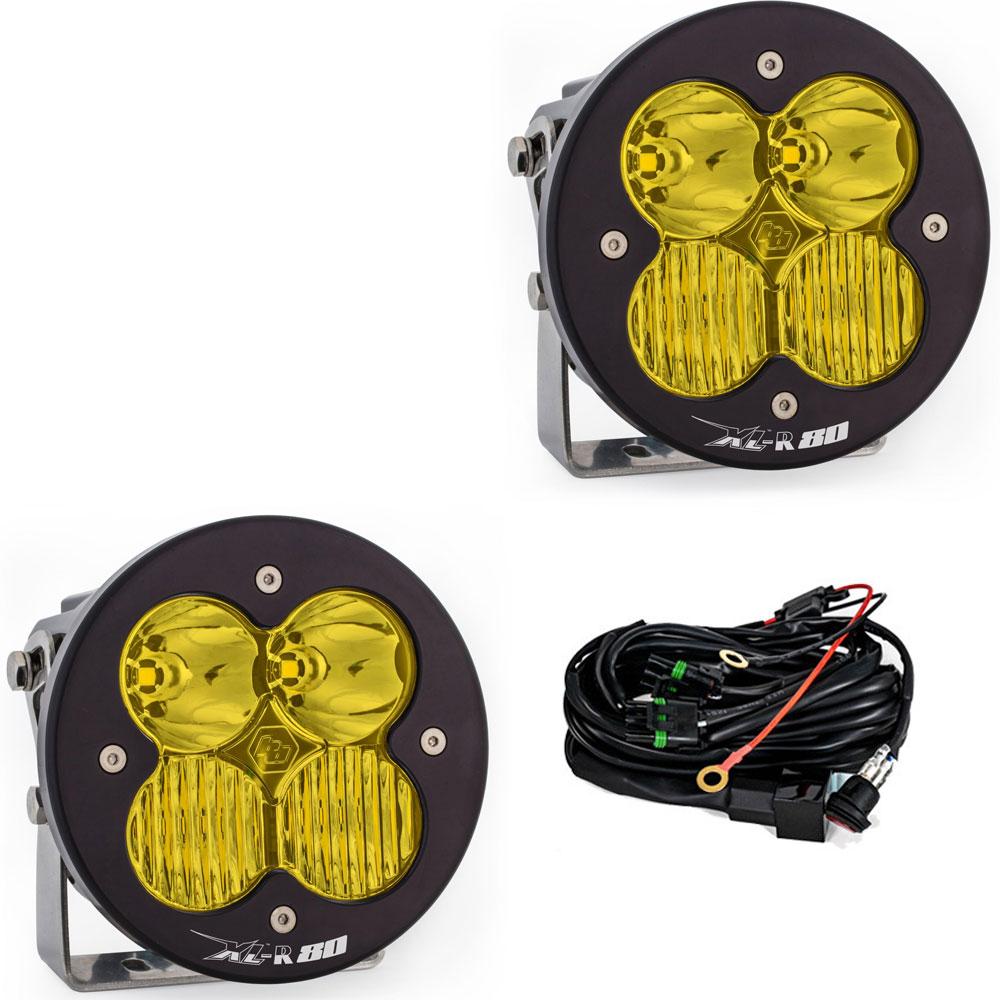 Baja Designs | LED Light Pods | LED Light Pods Baja Amber Lens Driving Combo Pattern Pair XL R 80 Series Baja Designs | 767813