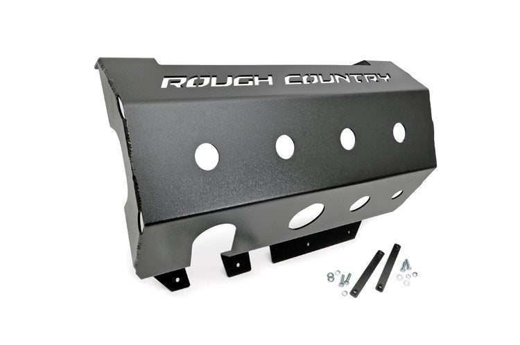 Rough Country | Muffler Skid Plate | Jeep Muffler Skid Plate 07-18 Wrangler JK Rough Country | 779