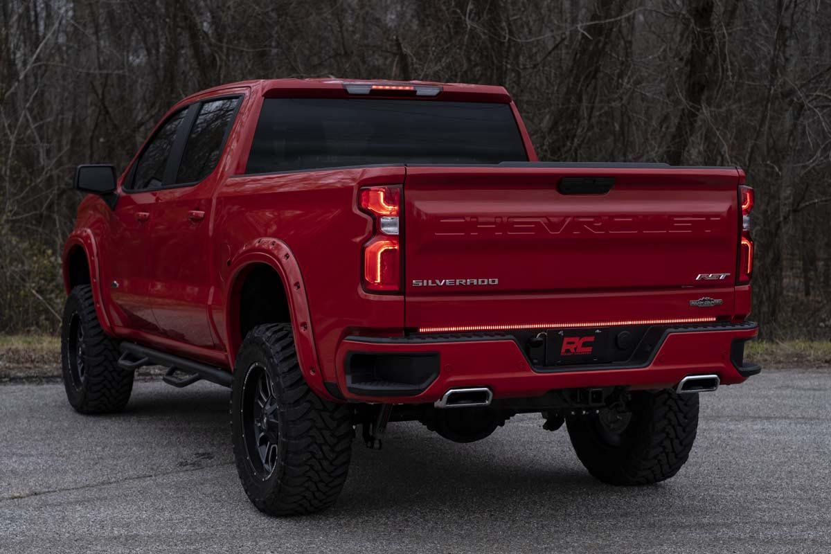 Rough Country | LED Light Bars | 49 Inch Premium Quad-Row Multi-Function LED Tailgate Light Strip Rough Country | 78849