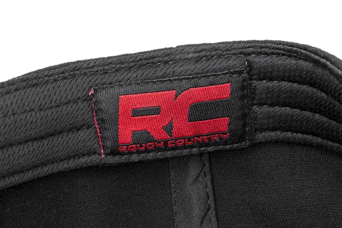 Rough Country | Hats and Beanies | Rough Country Flat Bill Hat Black Rough Country | 84123