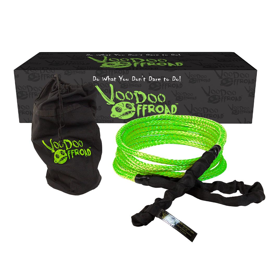 Voodoo Offroad | RP-ROPE PRODUCTS | 2.0 Santeria Series 1/2" x 20 ft Kinetic Recovery Rope for UTV - Green | 1300007A