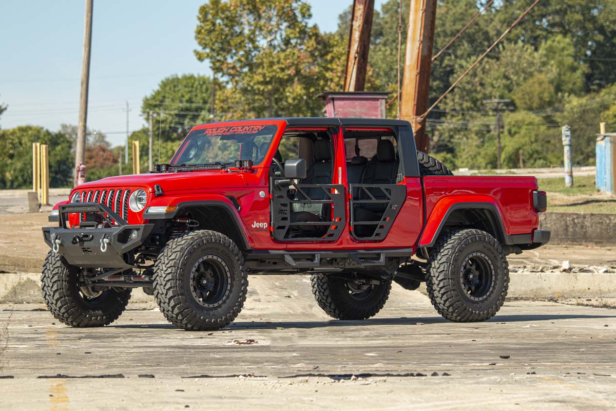 Rough Country | Side Steps | Jeep Contoured Drop Steps 20-UP Gladiator JT Rough Country | 90762
