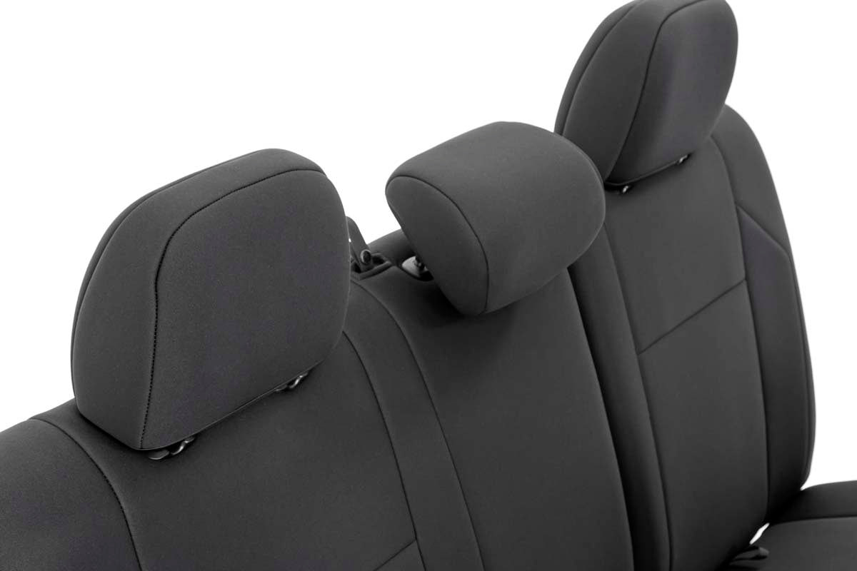 Rough Country | Seat Cover | Tacoma Neoprene Front and Rear Seat Covers For 16-Pres Toyota Tacoma Crew Cab Rough Country | 91031