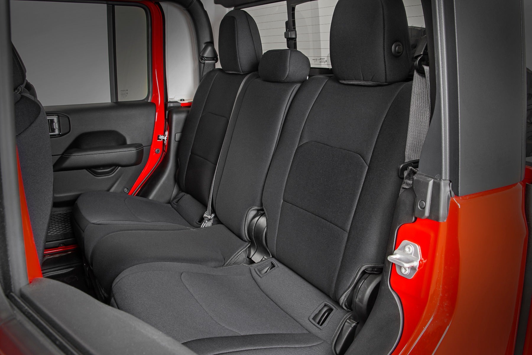 Rough Country | Seat Cover | Jeep Neoprene Seat Cover Set Black 20-Up Gladiator JT Rough Country | 91034