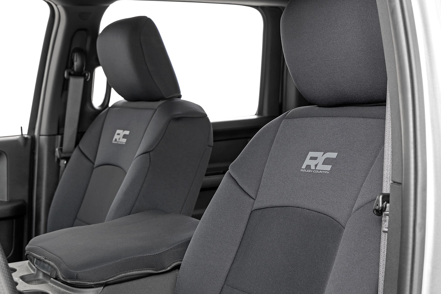Rough Country | Seat Cover | Seat Covers Front Row and Rear Row 60/40 Rear Seat Ram 2500 2WD/4WD (19-23) Rough Country | 91044