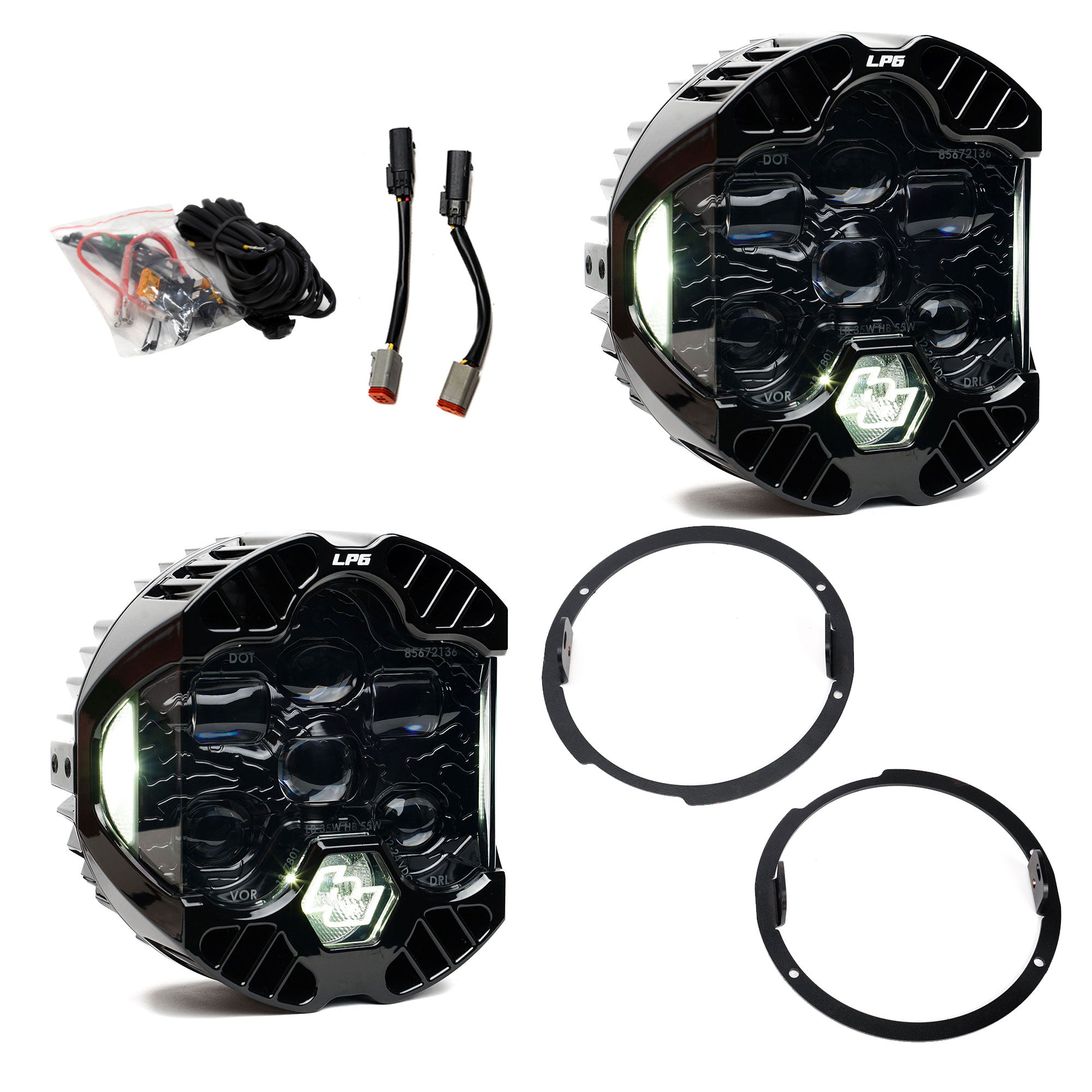 DOT LP6 LED HEADLIGHT KIT - JEEP 2007-2018 WRANGLER JK | 44-8310