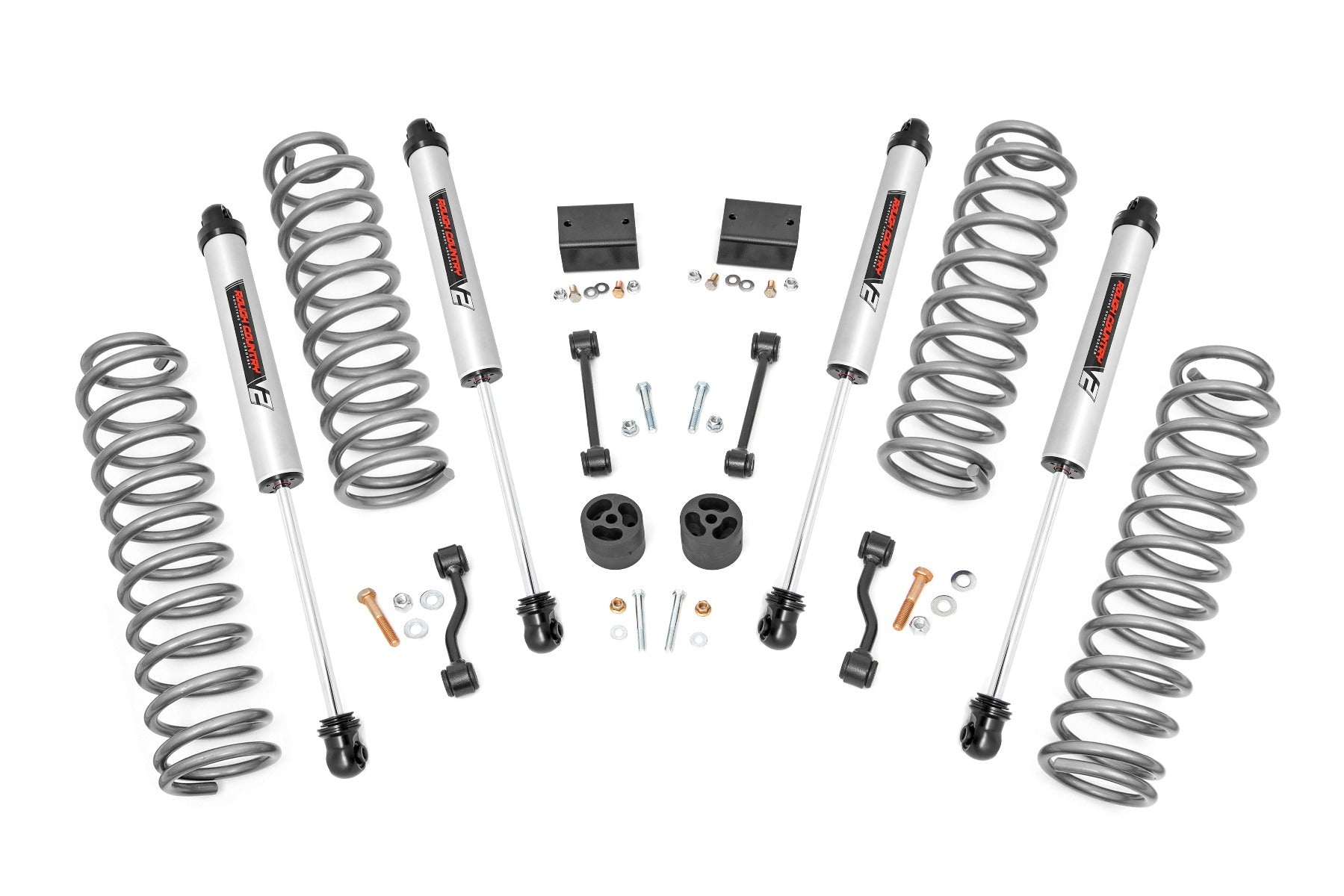 2.5 Inch Lift Kit Coils V2 18-21 Jeep Wrangler JL 4WD Rough Country