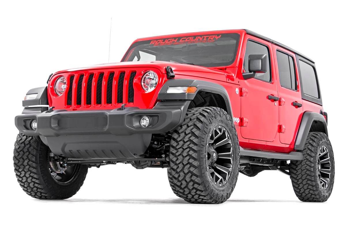 Rough Country | Lift Kits | 2.5 Inch Lift Kit Coils V2 18-21 Jeep Wrangler JL 4WD Rough Country | 91370