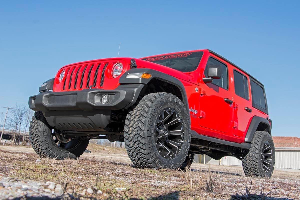 Rough Country | Lift Kits | 2.5 Inch Lift Kit Coils V2 18-21 Jeep Wrangler JL 4WD Rough Country | 91370