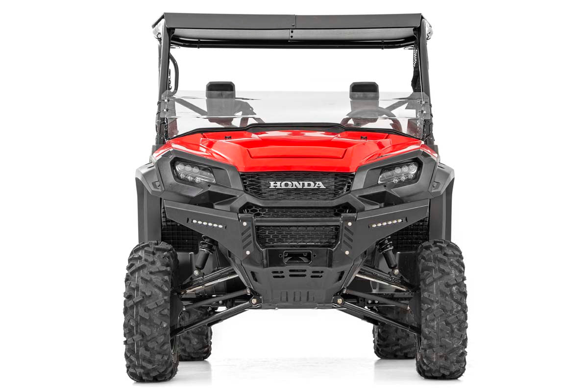 Rough Country | Bumper Plate | Honda Front Bumper Panels w/ 6.0 Inch LED Light Bars 16-20 Pioneer 1000 w/o Factory Stinger Rough Country | 92023