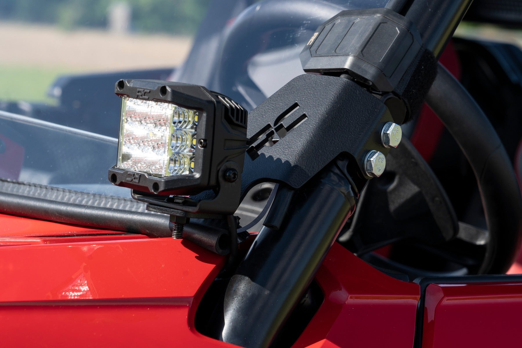 Rough Country | LED Light Kit | Honda Dual LED Cube Kit (19-20 Talon Black Series w/ Amber DRL) Rough Country | 92033