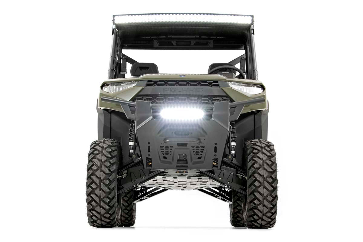 Rough Country | LED Light Bars | Polaris 12-Inch LED Bumper Kit Black Series 19-20 Ranger Rough Country | 93014