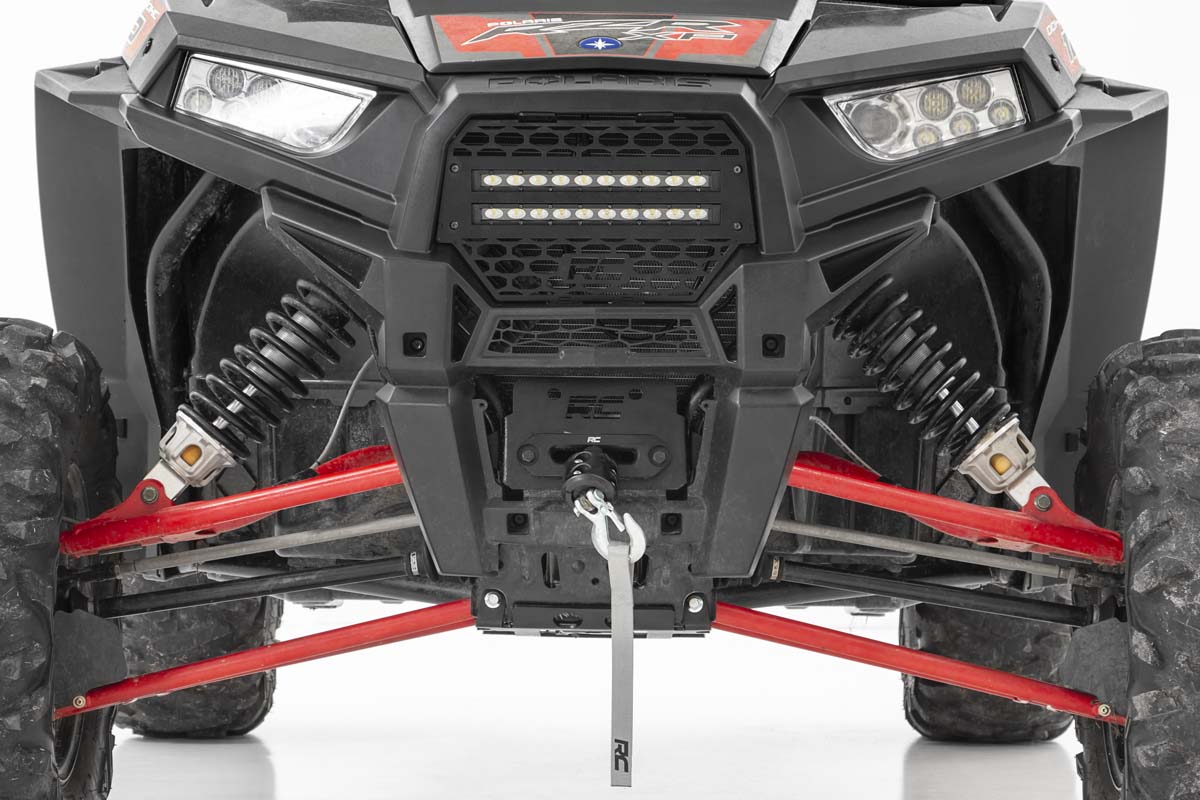Rough Country | LED Light Bars | Polaris RZR Dual 10 Inch Slimline LED Grille Kit For 14-Pres RZR 1000XP/1000S Rough Country | 93041