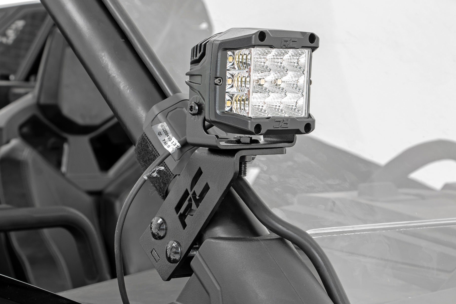 Rough Country | LED Light Pods | Polaris Dual LED Cube Kit w/ Black Series Amber DRL 20-21 Polaris RZR PRO XP Rough Country | 93079